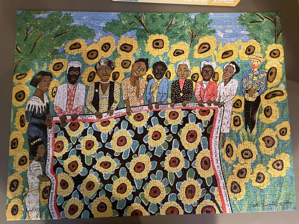 Pomegranate Faith Ringgold Sunflower Quilting puslespil 1000 brikker