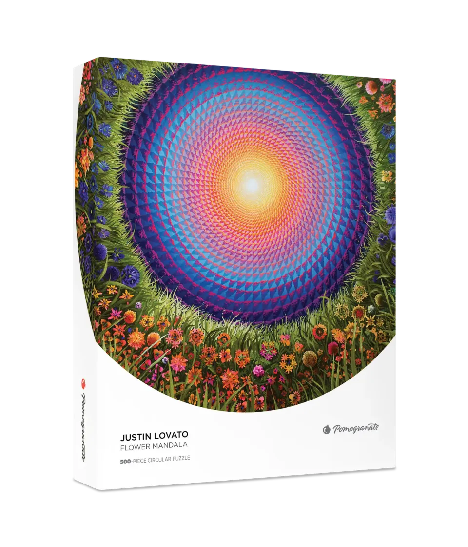 Pomegranate Flower Mandala puslespil 500 brikker rundt blomster