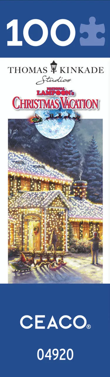 Ceaco Thomas Kinkade Christmas Vacation V2 puslespil 100 brikker jul
