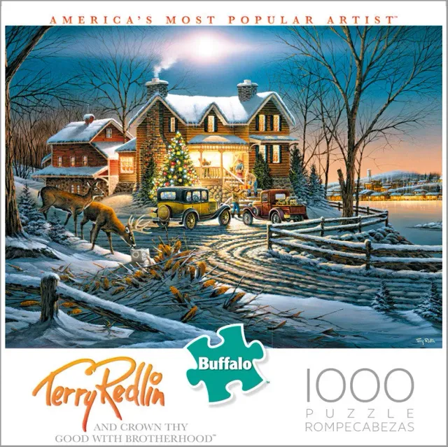 Buffalo Games Terry Redlin Brotherhood puslespil 1000 brikker jul