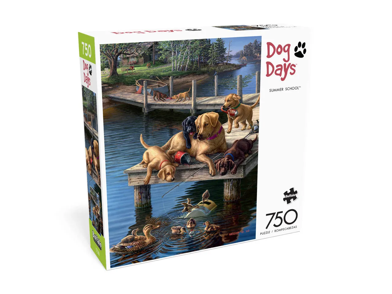 Buffalo Games Dog Days Summer School puslespil 750 brikker hunde