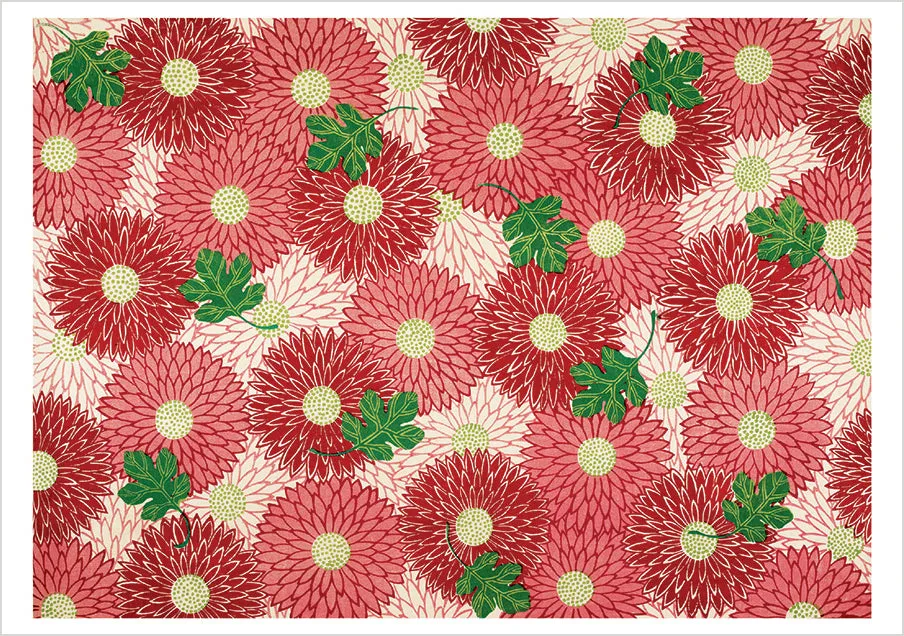 Pomegranate Japanese Decorated Papers kortæske 20 blomster
