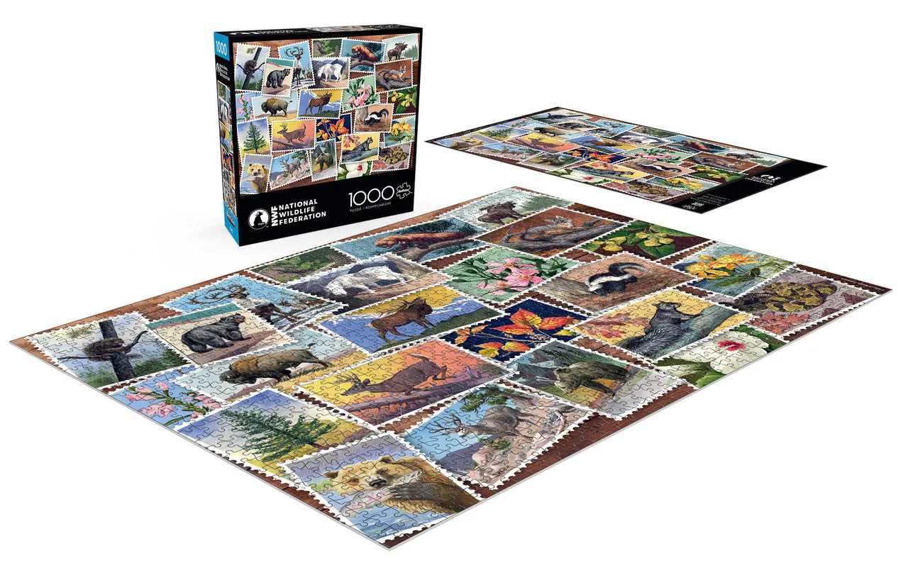 Buffalo Games Stamps Collage puslespil 1000 brikker frimærker