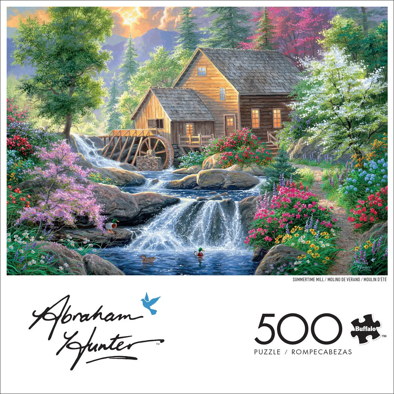 Buffalo Games Summertime Mill puslespil 500 brikker natur