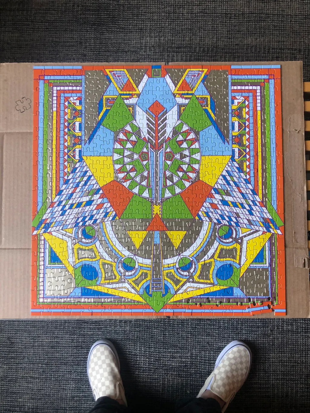 Galison Frank Lloyd Wright Peacock Rug puslespil 500 brikker folie