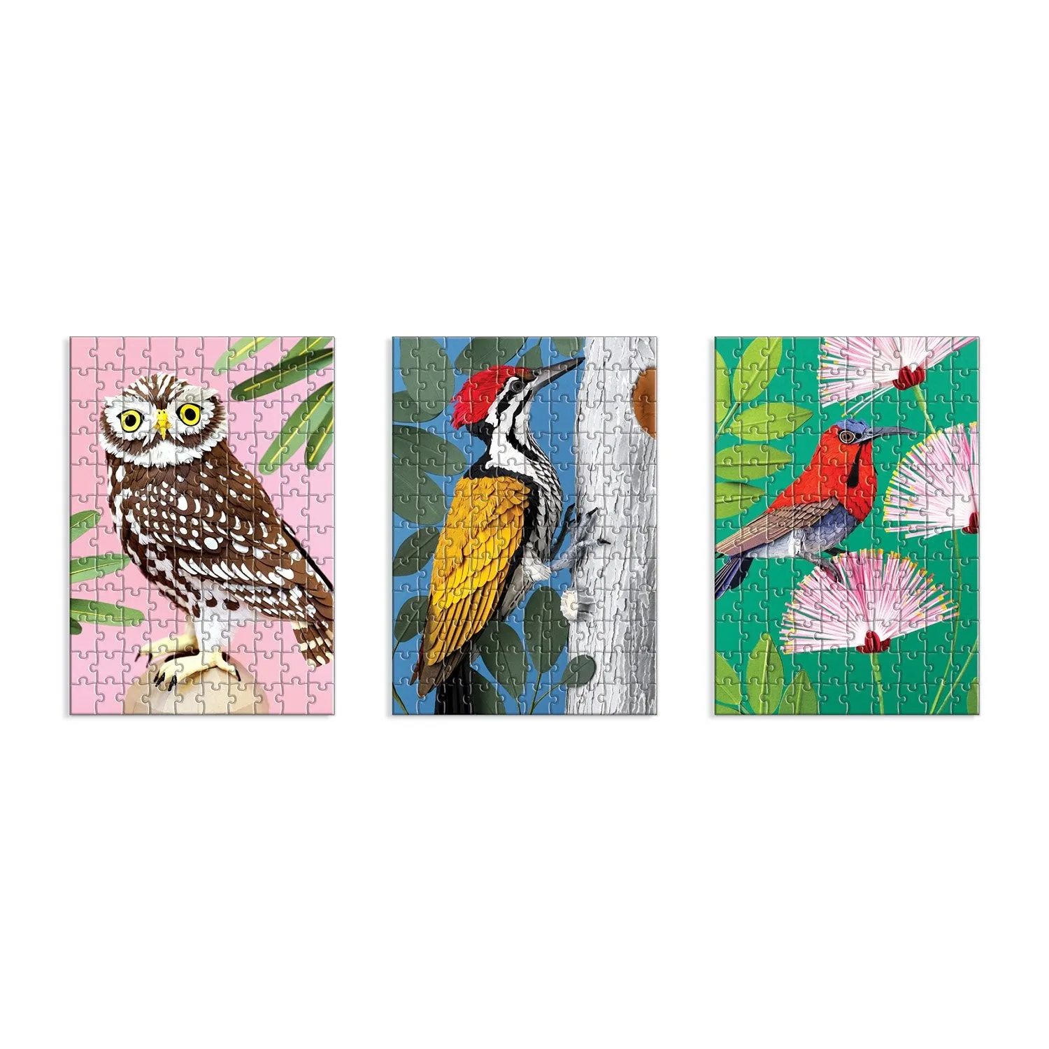 Good Puzzle Co. Birdtopia puslespil sæt 3x120 fugle