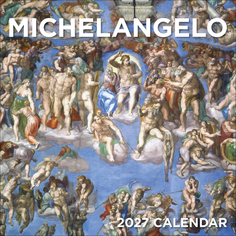 Pomegranate Michelangelo 2027 vægkalender klassisk kunst