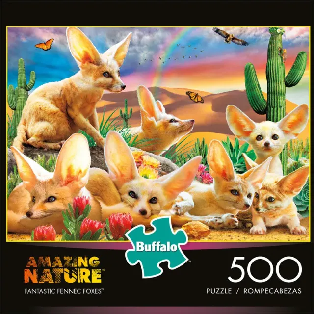 Buffalo Games Amazing Nature Fantastic Fennec Foxes puslespil 500 brikker