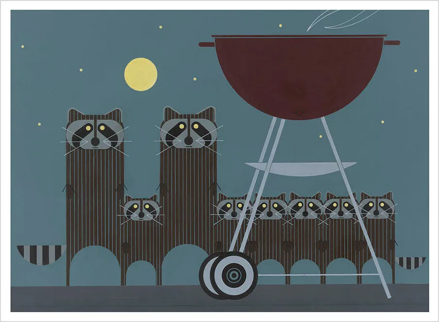 Pomegranate Charley Harper Animal Kingdom postkortbog 30 dyr