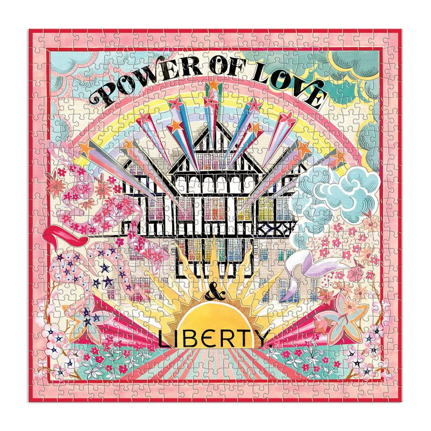 Galison Liberty Power of Love puslespil 500 brikker dobbeltsidet