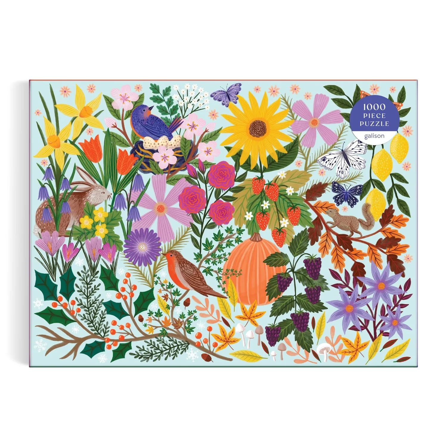 Good Puzzle Co. Seasons in Bloom puslespil 1000 brikker blomster
