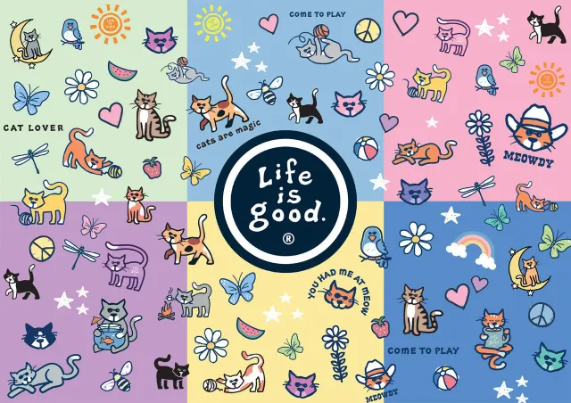 Buffalo Games Life is Good Cat Lover puslespil 300 store brikker katte