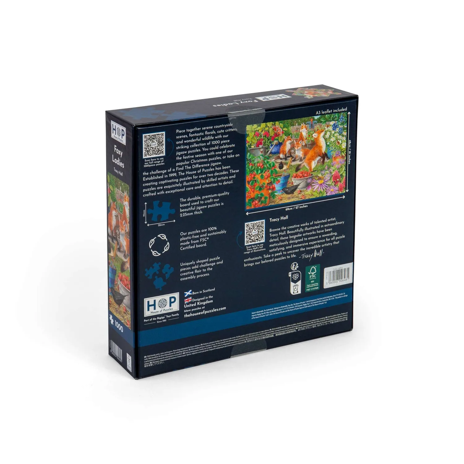 House of Puzzles Foxy Ladies puslespil 1000 brikker ræv