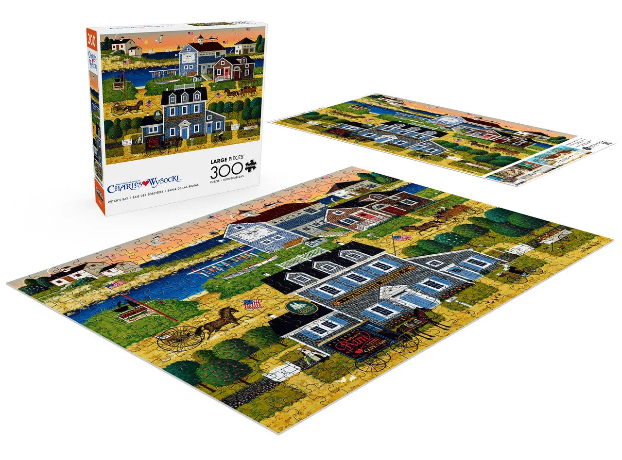 Buffalo Games Wysocki Witch's Bay puslespil 300 store brikker kyst