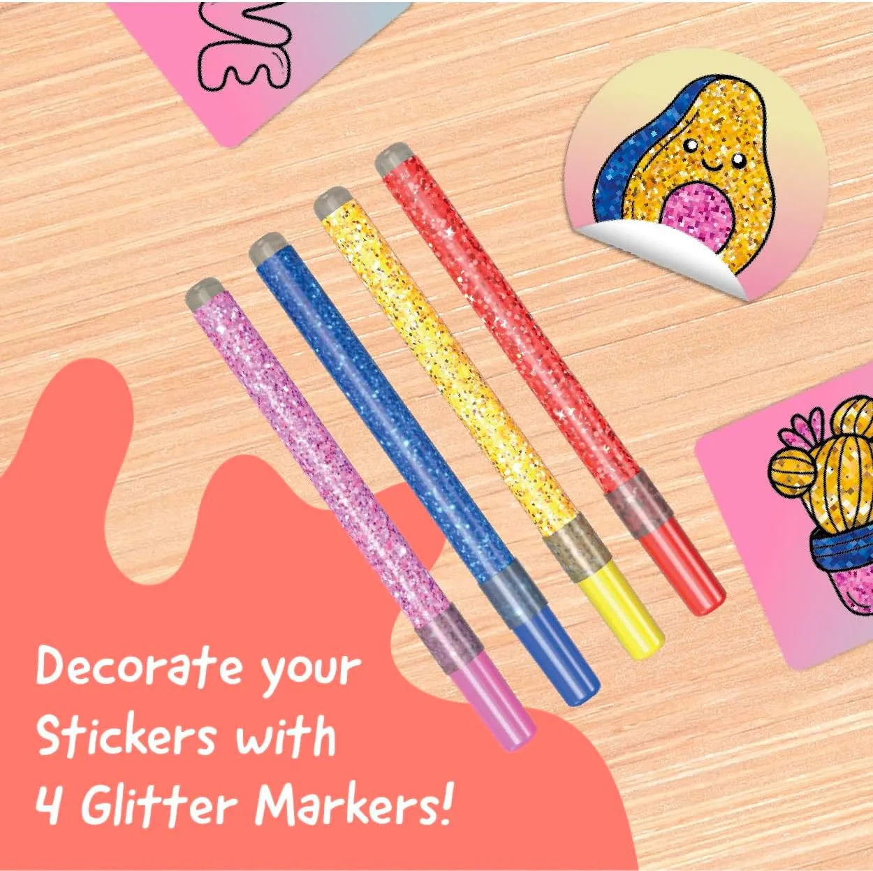 Buffalo Games Hello Blink Sticker Maker refill 80 glitter
