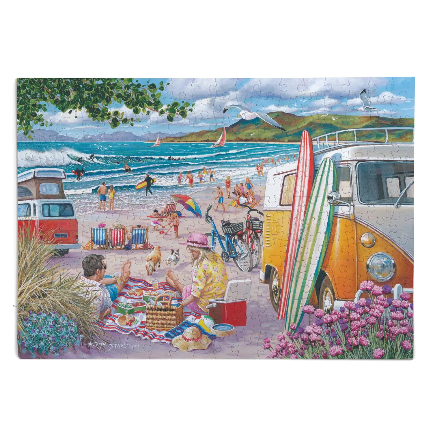 House of Puzzle BIG Wish You Were Here puslespil 250 brikker strand