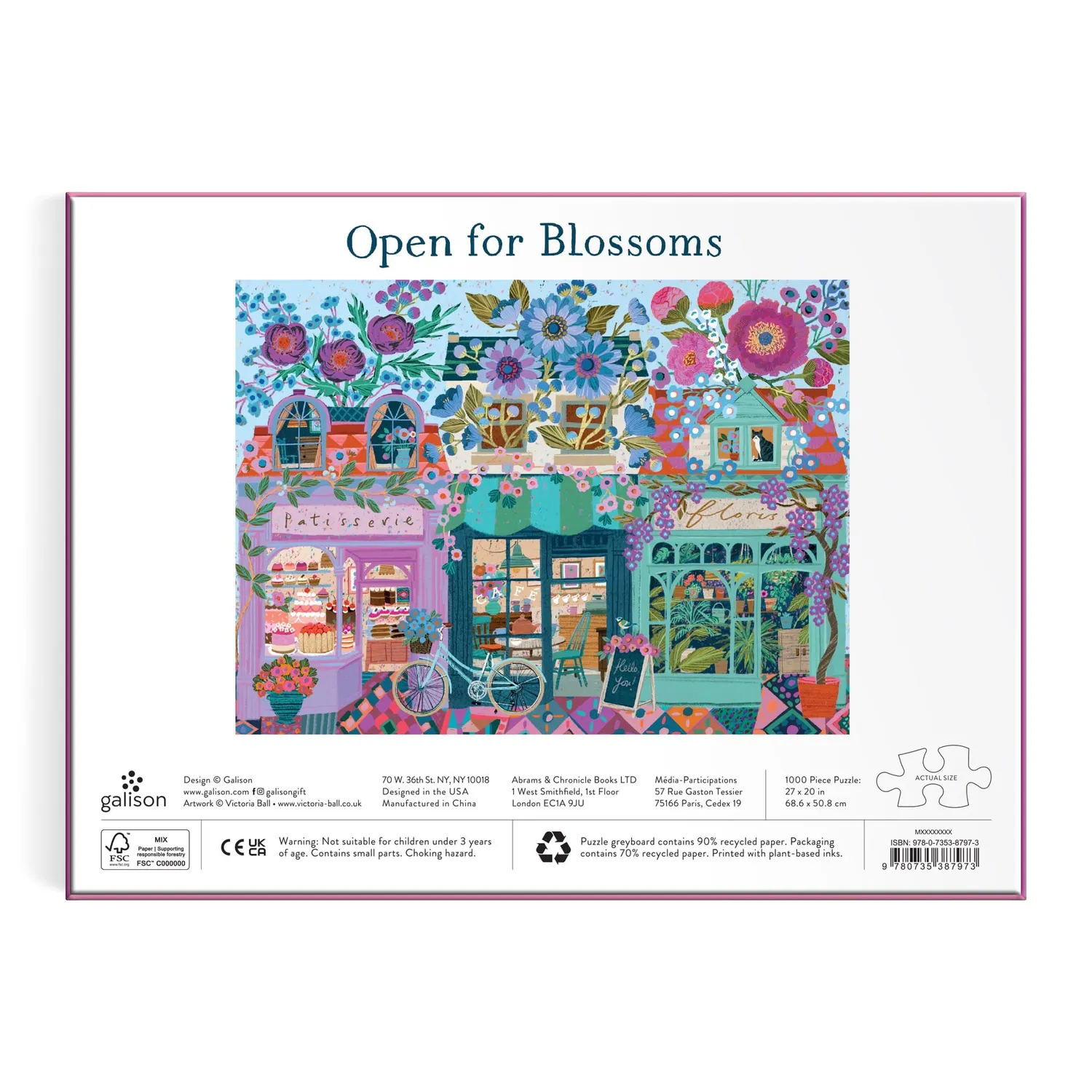 Victoria Ball Open For Blossoms puslespil 1000 brikker by