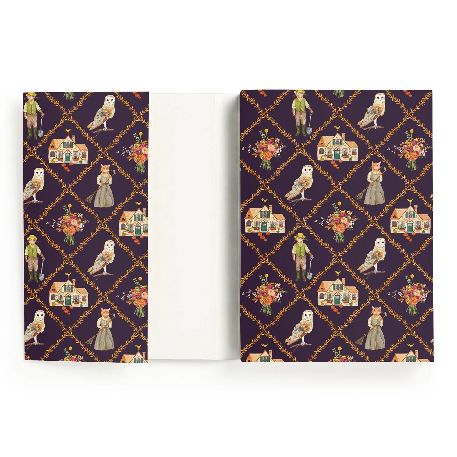 Good Puzzle Co. Cottage Cats notesbog A5 300 sider katte
