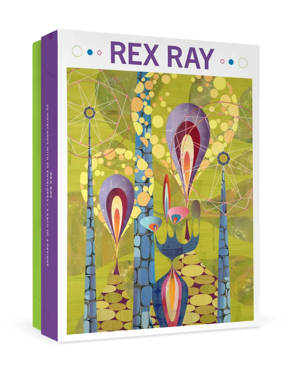 Pomegranate Rex Ray brevkort æske 20 stk grafisk