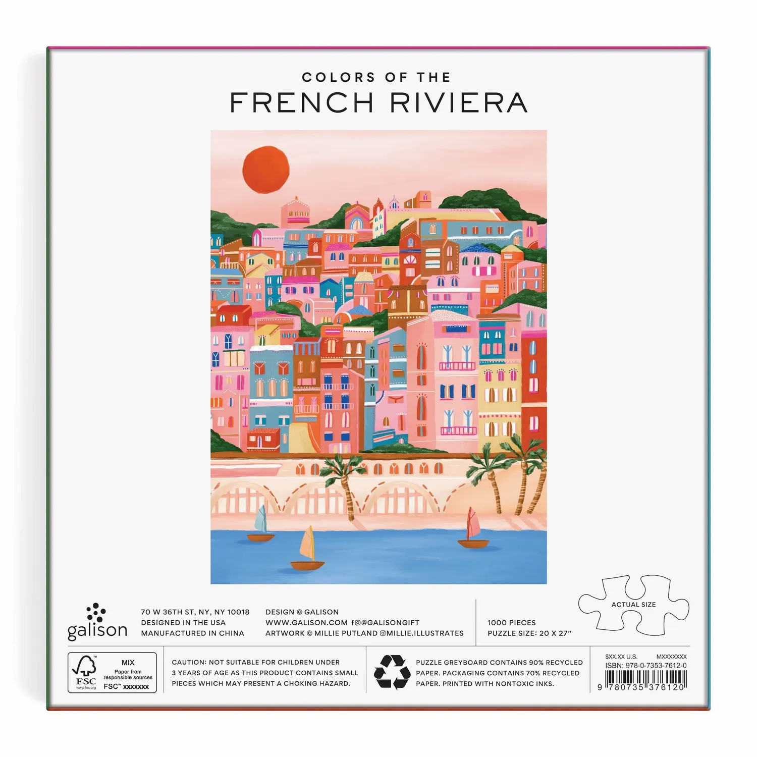 Good Puzzle Co. Colors Of The French Riviera puslespil 1000
