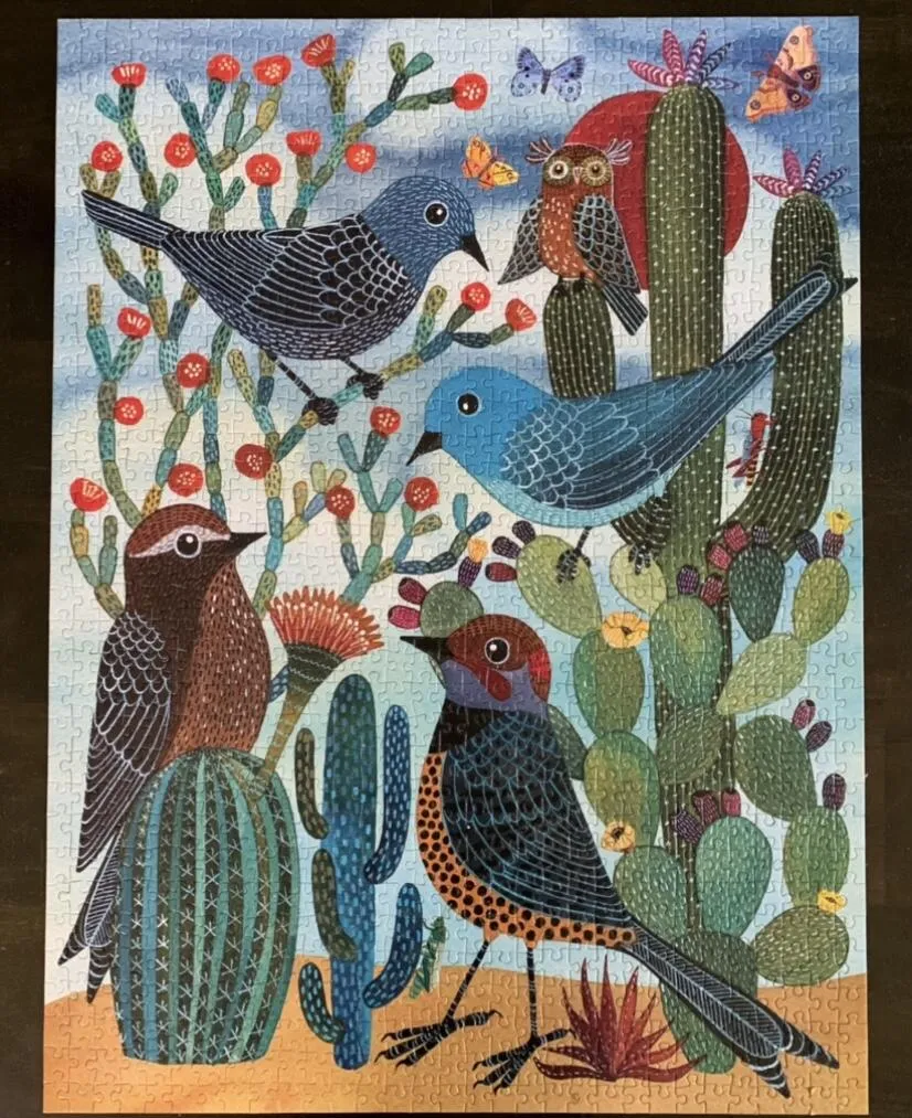 Good Puzzle Co Desert Avian Friends puslespil 1000 brikker