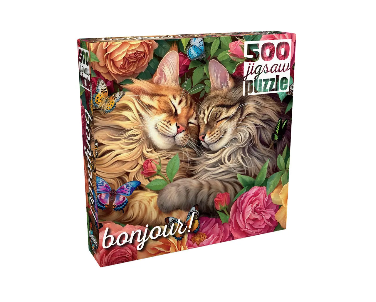 Buffalo Games Bonjour Cats in Love puslespil 500 brikker