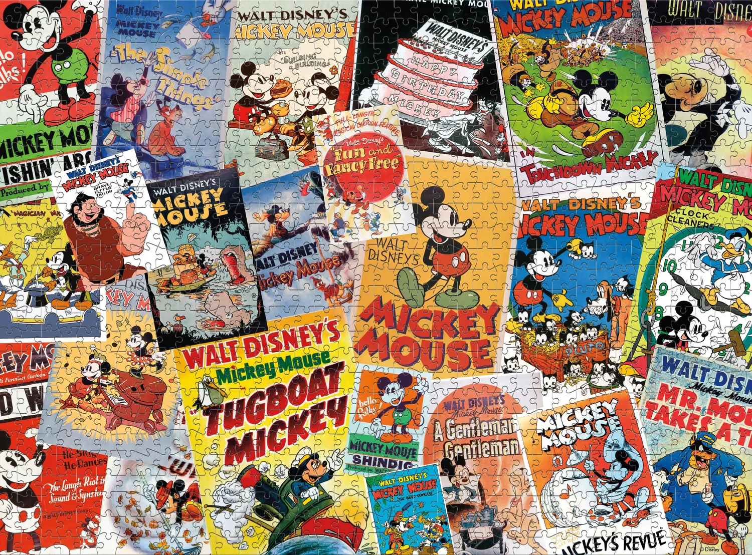 Ceaco Vintage Mickey Mouse puslespil 1000 brikker plakat
