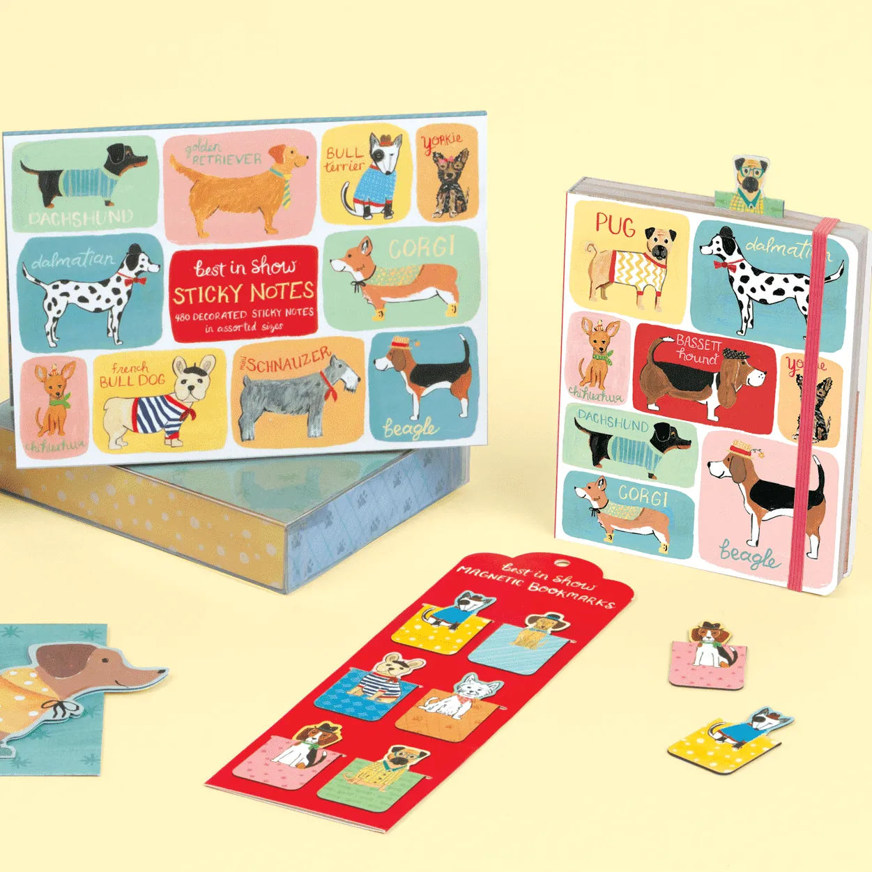 Good Puzzle Co. Best in Show bogmærker magnetiske 6 stk hunde