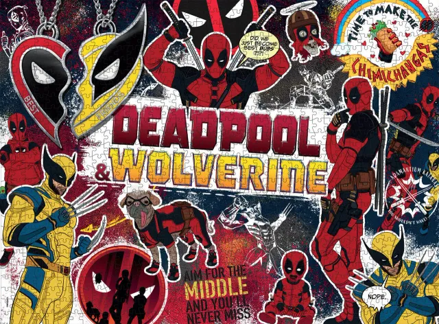 Buffalo Games Collage Deadpool & Wolverine puslespil 1000 brikker Marvel