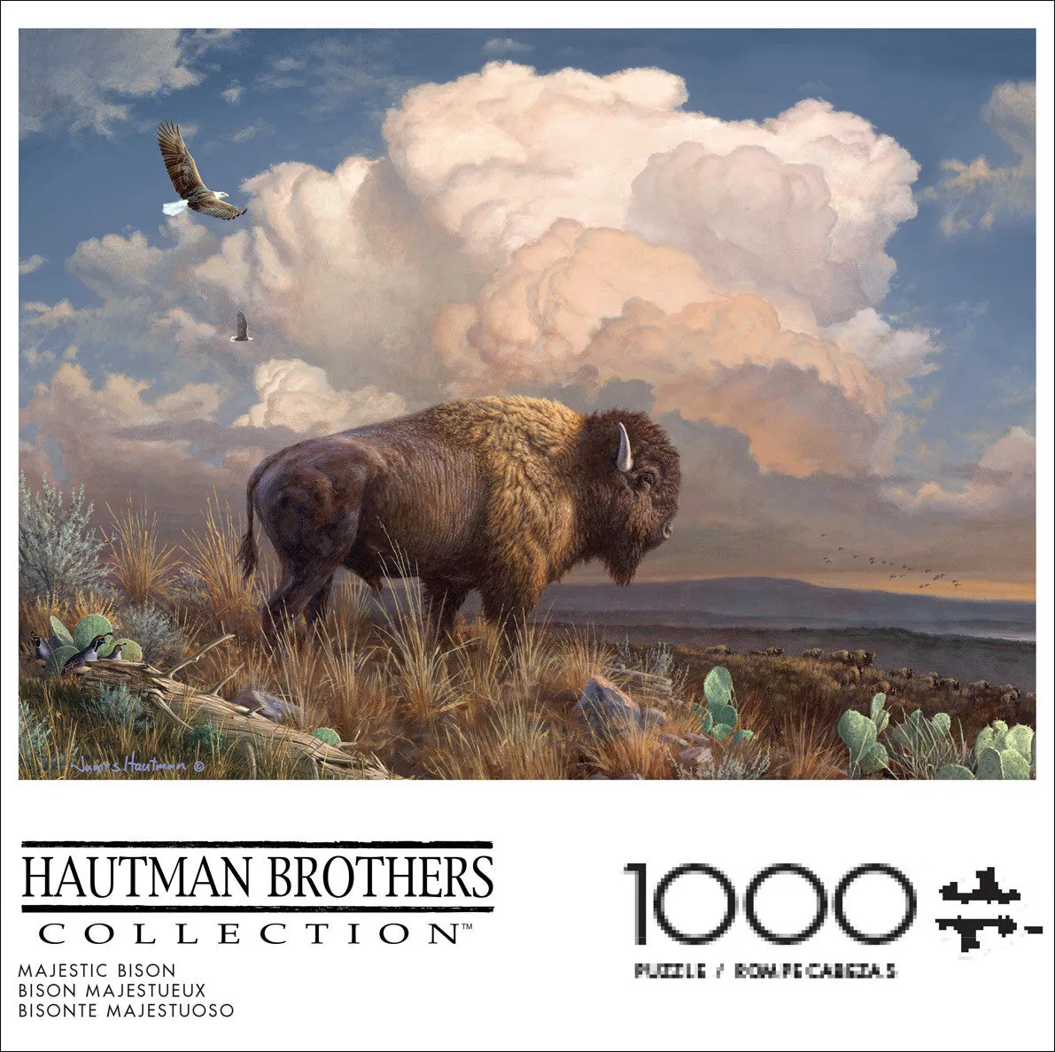 Buffalo Games Majestic Bison 1000 brikker puslespil dyr