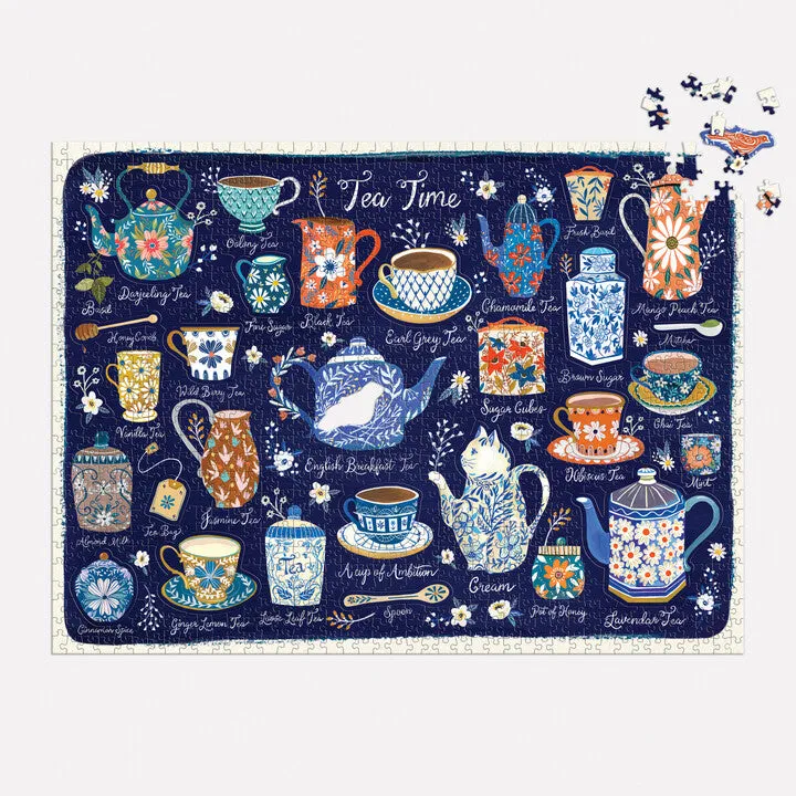 Good Puzzle Tea Time puslespil 1000 brikker formede