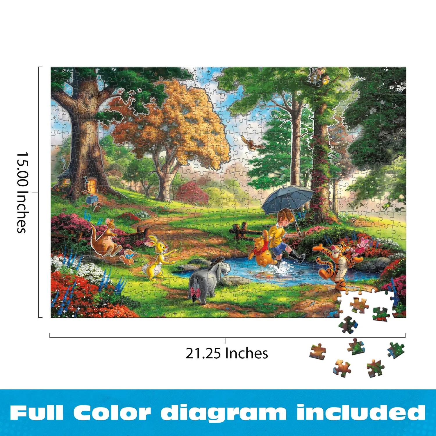 Buffalo Games Silver Select Winnie the Pooh puslespil 500