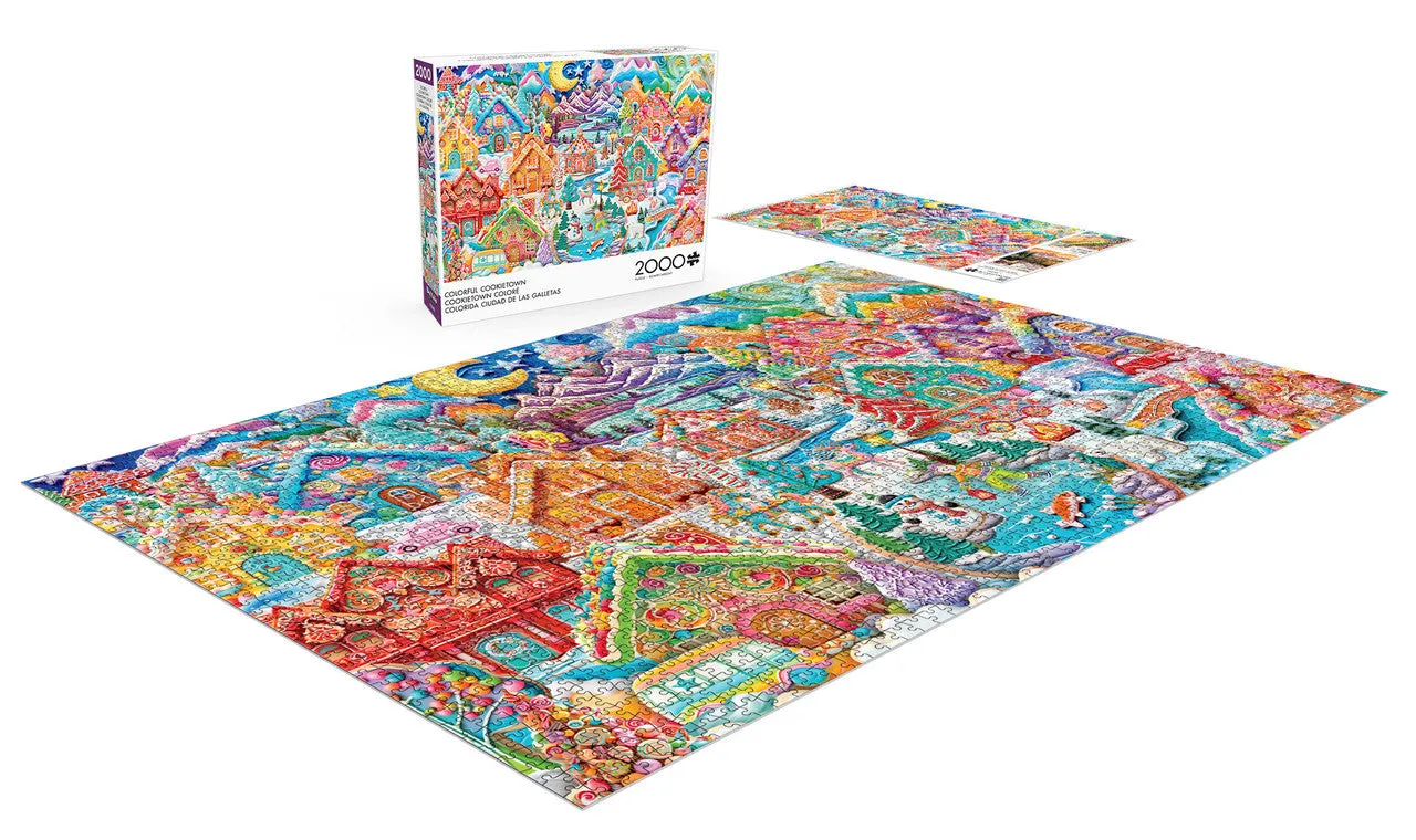 Buffalo Games Colorful Cookietown puslespil 2000 brikker jul
