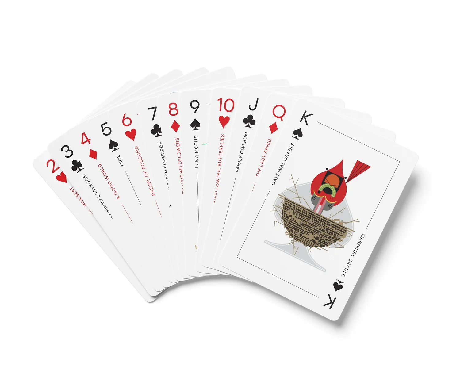Pomegranate Charley Harper spillekort med dyr og planter