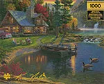 Buffalo Games Gold Mountain Paradise puslespil 1000 brikker bjerg