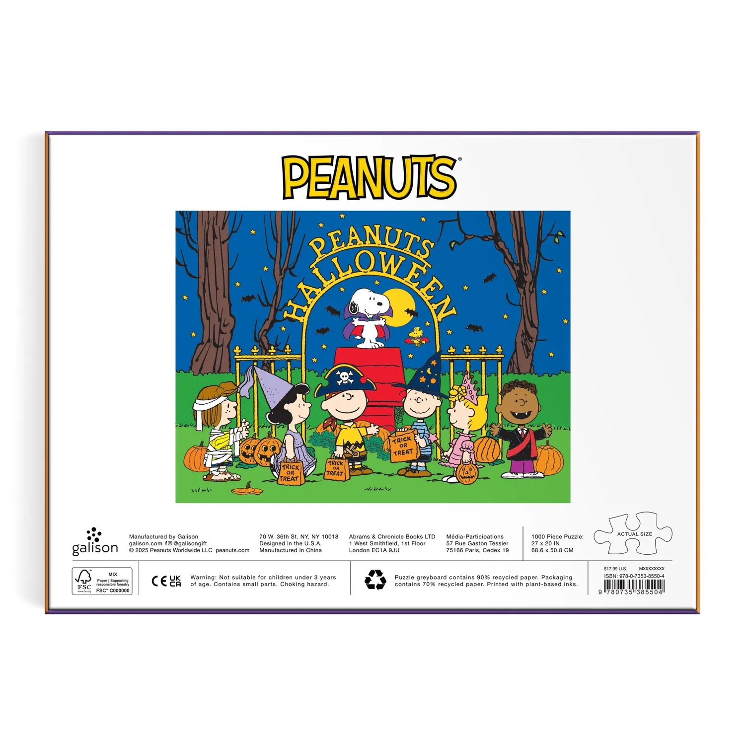 Good Puzzle Co. Peanuts Halloween puslespil 1000 brikker