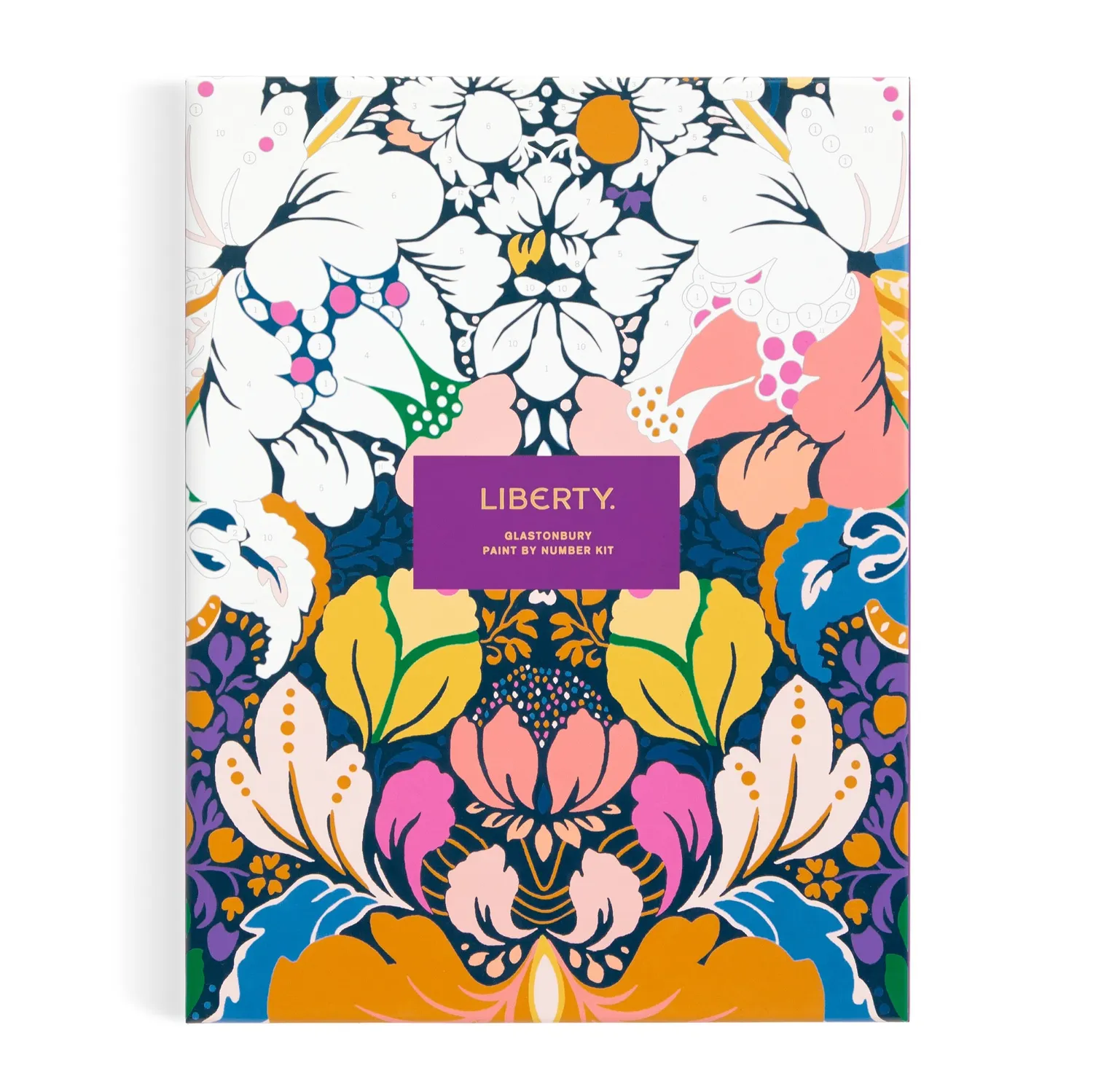 Galison Liberty Glastonbury mal efter tal sæt 9x12 blomster
