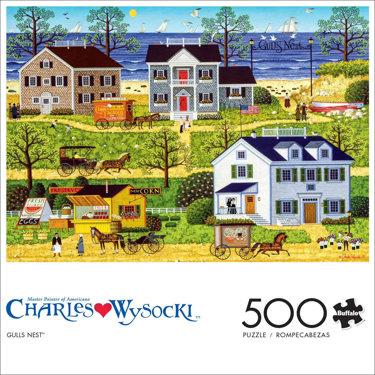 Buffalo Games Wysocki Gull's Nest puslespil 500 sommer