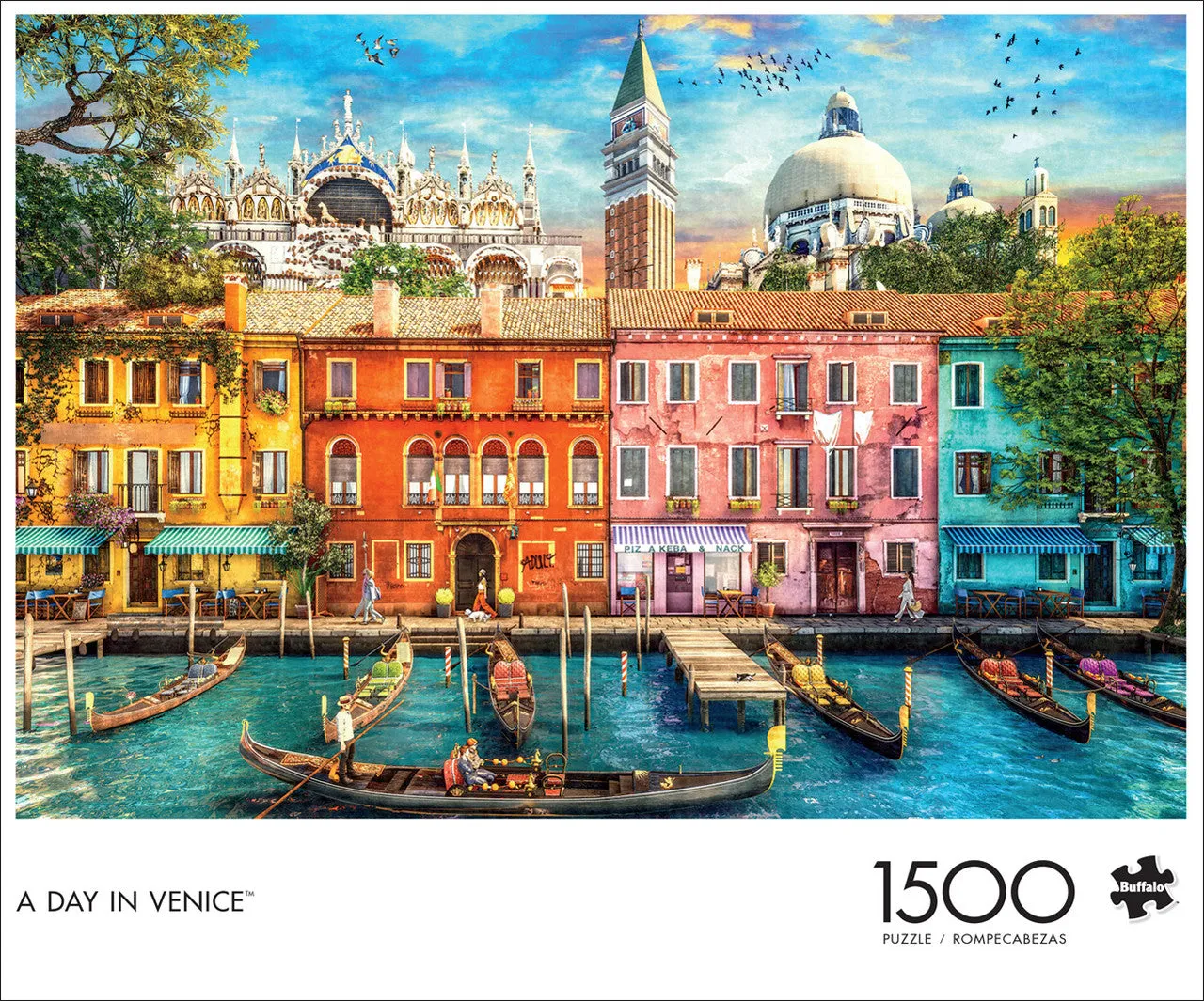 Buffalo Games A Day in Venice puslespil 1500 brikker Venedig