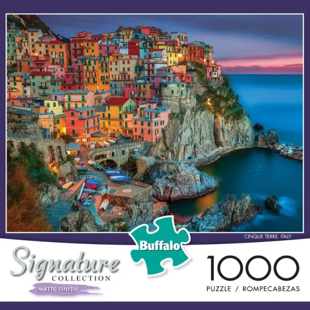 Buffalo Games Signature Collection Cinque Terre Italy puslespil 1000 brikker nat