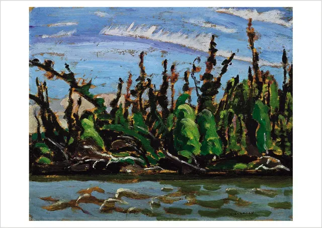 Pomegranate A. Y. Jackson Yellowknife Forest postkort kunst