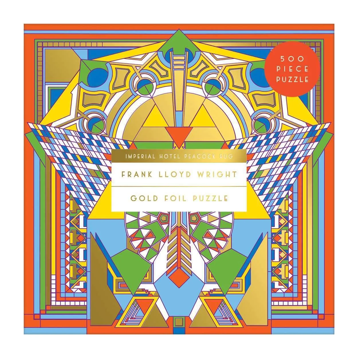Galison Frank Lloyd Wright Peacock Rug puslespil 500 brikker folie