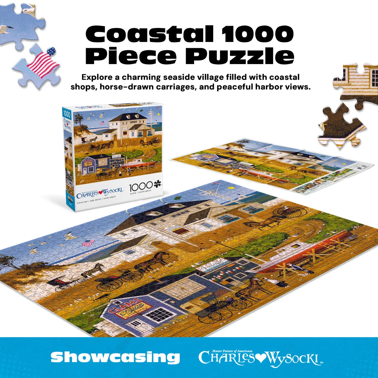 Buffalo Games Stoney Bay puslespil 1000 brikker Wysocki
