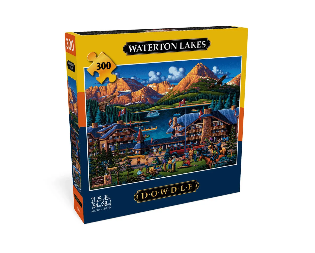 Buffalo Eric Dowdle Waterton Lakes puslespil 300 store