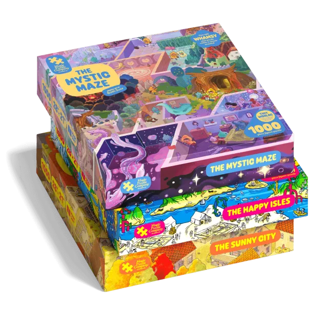 Magic Puzzle Company Series 1 Bundle puslespil 3-pak magisk