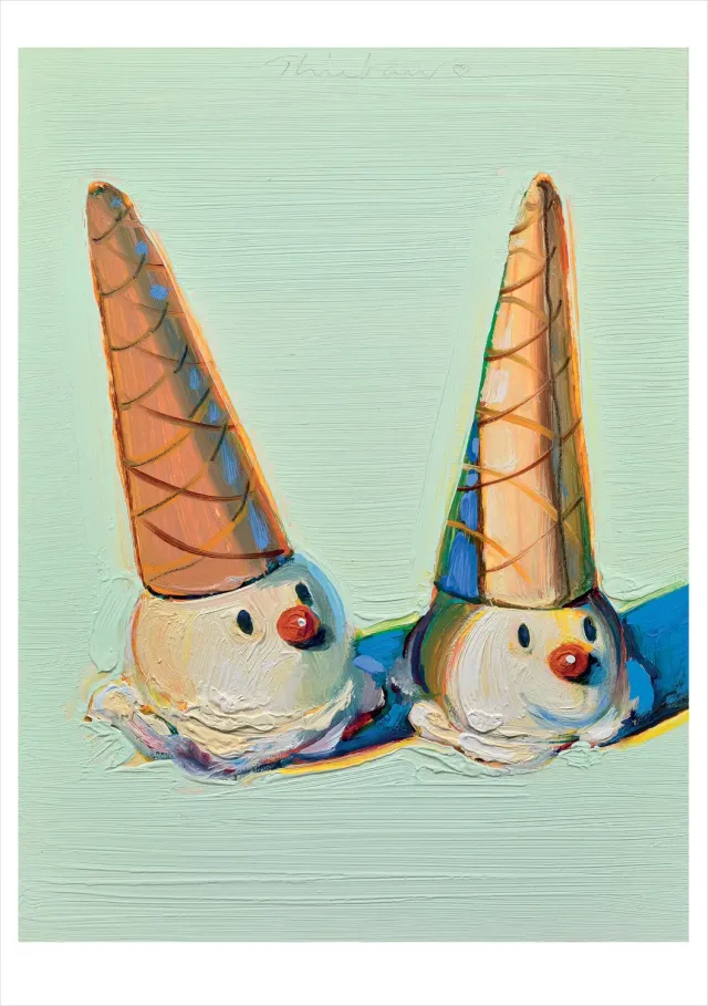 Pomegranate Wayne Thiebaud Jolly Cones fødselsdagskort