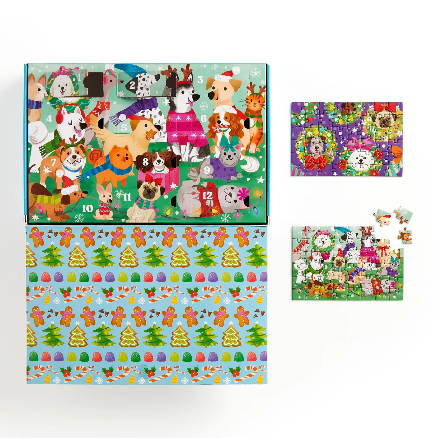 Good Puzzle Co. Ho Ho Howl julekalender puslespil 12x48