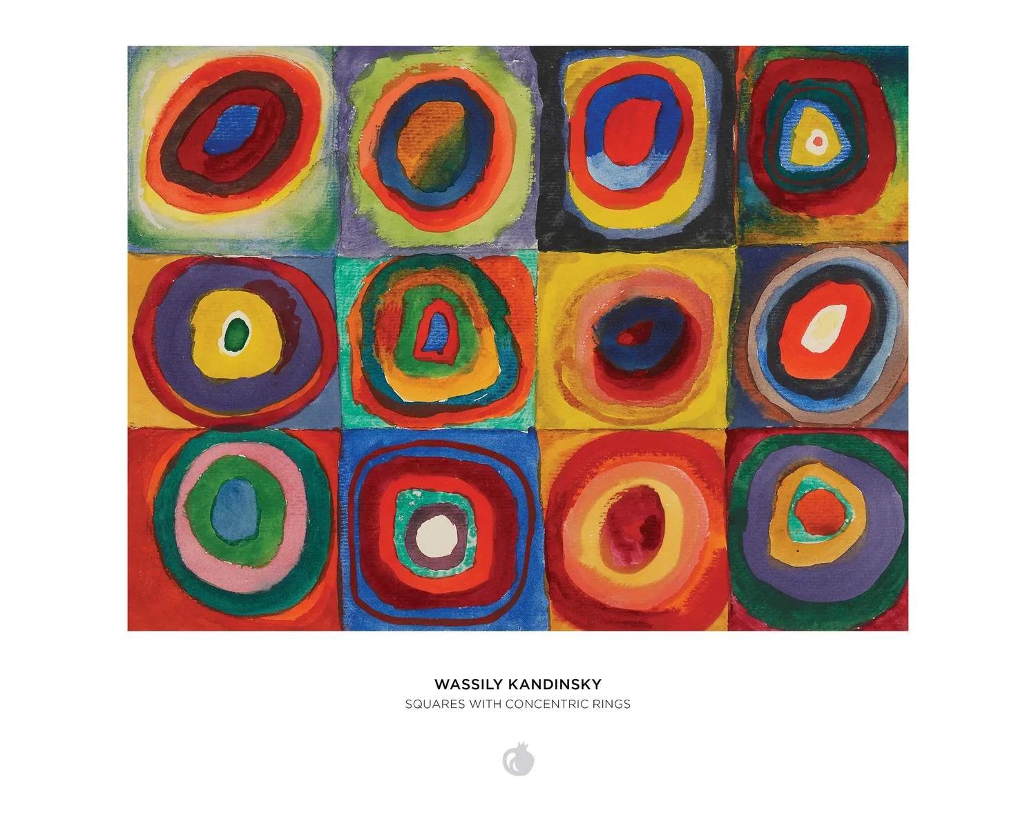 Pomegranate Kandinsky Squares Concentric Rings puslespil 500 abstrakt