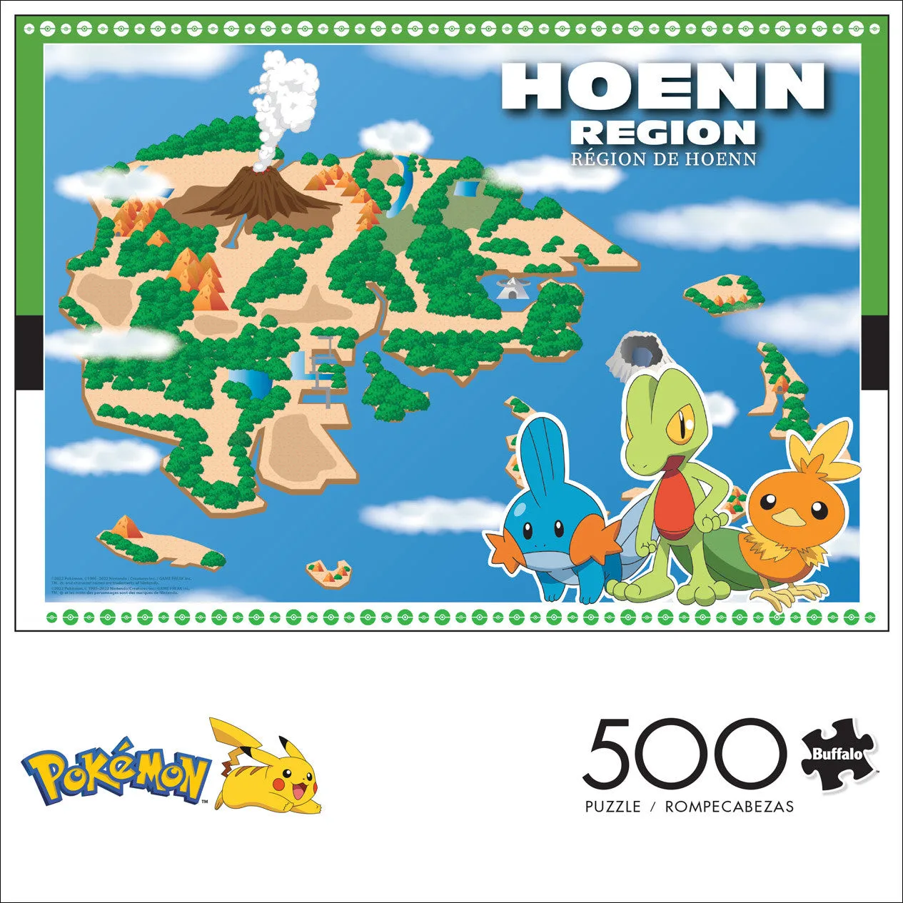 Buffalo Games Pokemon Hoenn Region puslespil 500 brikker