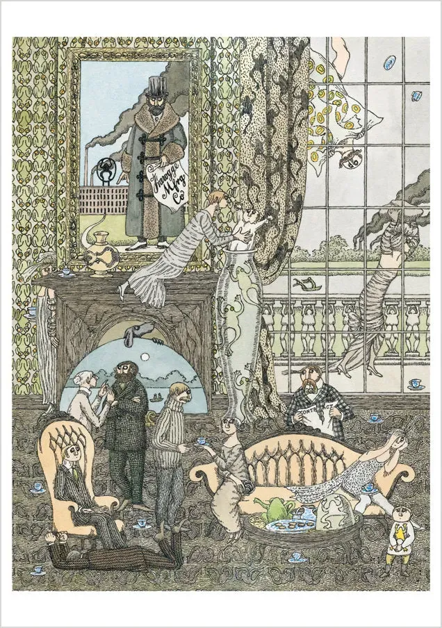 Pomegranate Edward Gorey Frawgge Mfrg Co kort enkelt
